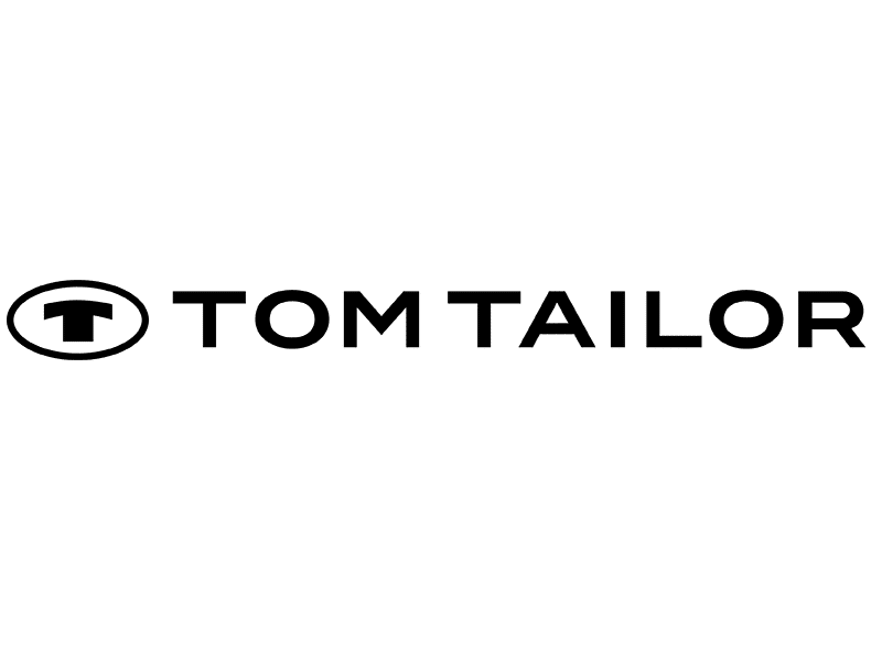 Logo Tom Tailor schwarz auf transparenten Hintergrund